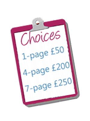Clipboard with prices