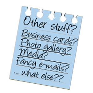 Individual prices on sheet of paper